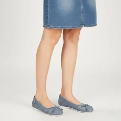 Hot Ballerines julia tissées logo écusson relief Femme Femme Ballerines, Slippers