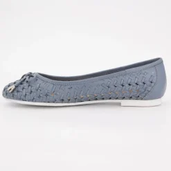 Hot Ballerines julia tissées logo écusson relief Femme Femme Ballerines, Slippers