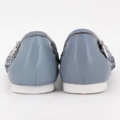 Hot Ballerines julia tissées logo écusson relief Femme Femme Ballerines, Slippers