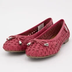 Best Ballerines julia tissées logo écusson relief Femme Femme Ballerines, Slippers