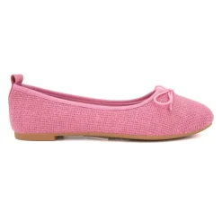 Sale Ballerines tissu apolina effet crochet avec noeud Femme Femme Ballerines, Slippers