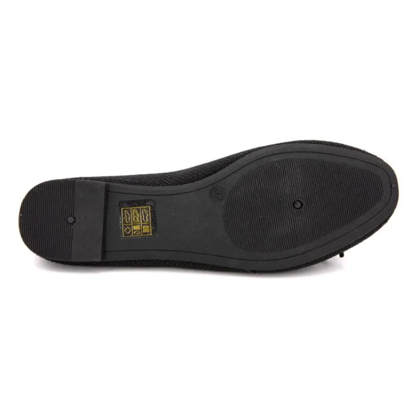 Sale Ballerines tissu apolina effet crochet avec noeud Femme Femme Ballerines, Slippers