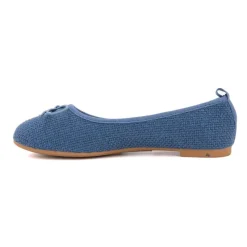 Sale Ballerines tissu apolina effet crochet avec noeud Femme Femme Ballerines, Slippers