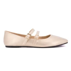 Discount Ballerines zayanita double brides avec boucles Femme Femme Ballerines, Slippers