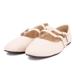 Ballerines zayanita double brides avec boucles Femme Femme Ballerines, Slippers