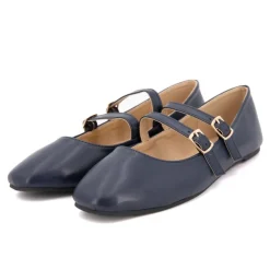 Ballerines zayanita double brides avec boucles Femme Femme Ballerines, Slippers