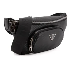 Banane texturé poche zippée argentée 30x13x14cm Mixte Femme Sac, Petite Maroquinerie|Sac