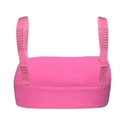 Online Bandeau haut de maillo fluo pink avec logo noir Femme Femme Maillot De Bain