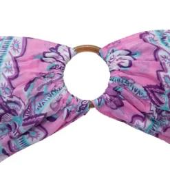 Sale Bandeau tissu à fleurs hupa avec anneau bois Femme Femme Haut, Chemise