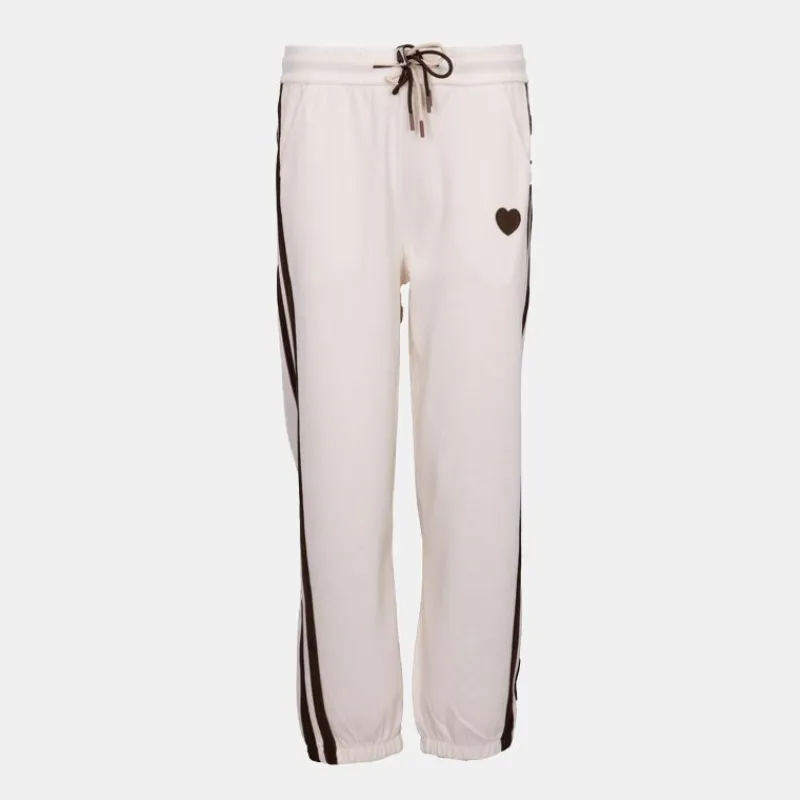 Sale Bas de jogging avec bandes nelsy avec coeur Femme Femme Pantalon|Vetements De Sports Femme