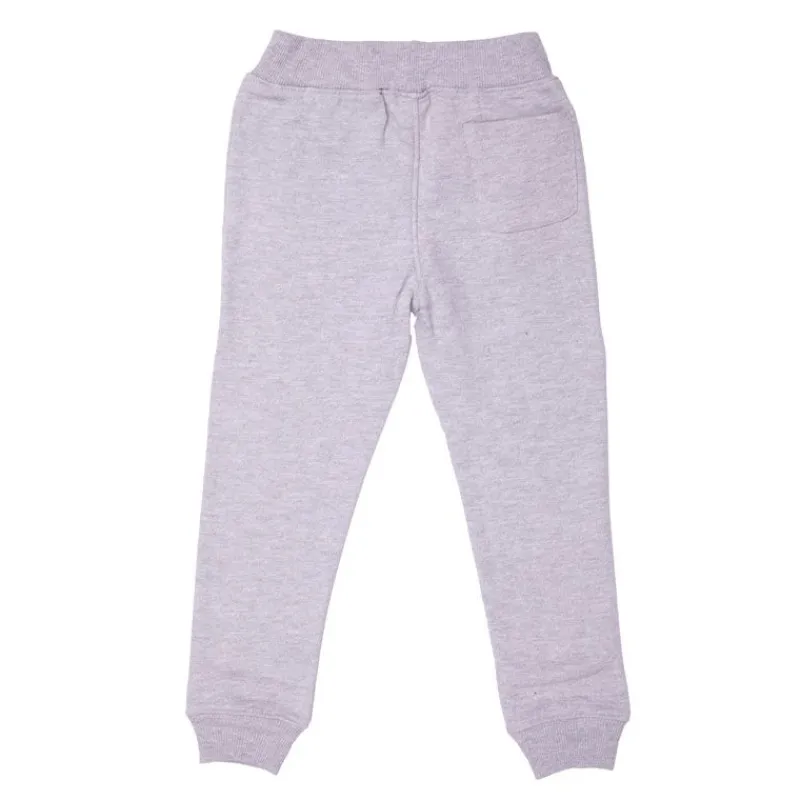 Bas de jogging coton gris chiné logo brodé Enfant Enfant Jogging, Legging