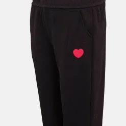 Hot Bas de jogging ultra doux chanda avec coeur brodé Femme Femme Pantalon|Vetements De Sports Femme