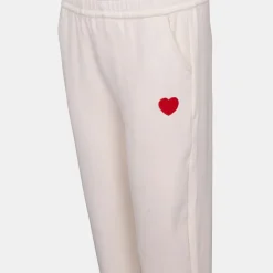 Best Bas de jogging ultra doux chanda avec coeur brodé Femme Femme Pantalon|Vetements De Sports Femme