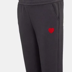 Clearance Bas de jogging ultra doux chanda avec coeur brodé Femme Femme Pantalon|Vetements De Sports Femme