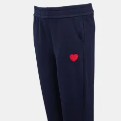 Online Bas de jogging ultra doux chanda avec coeur brodé Femme Femme Vetements De Sports Femme|Pantalon