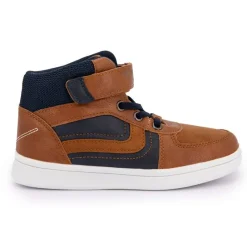 Hot Basket Montante à Velcro /Marine Enfant Enfant Chaussures Garçon|Chaussures Fille