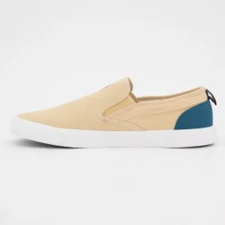 Discount Baskets à enfiler tissu uni semelle blanche Homme Homme Baskets, Sneakers