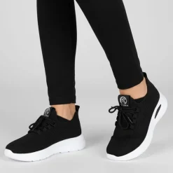 Best Baskets à lacets en tissu semelle épaisse blanche Femme Femme Baskets, Sneakers