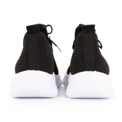 Best Baskets à lacets en tissu semelle épaisse blanche Femme Femme Baskets, Sneakers