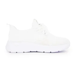 Clearance Baskets à lacets en tissu semelle épaisse he Femme Femme Baskets, Sneakers