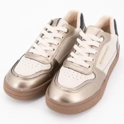 Baskets à lacets semelle gomme platine Femme Femme Baskets, Sneakers