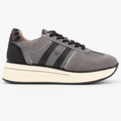 Sale Baskets à lacets silvia cuir semelle compensée imprimé léopard Femme Femme Baskets, Sneakers