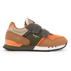 Outlet Baskets à scratch london nut brown suédine Enfant Enfant Chaussures Garçon|Chaussures Fille