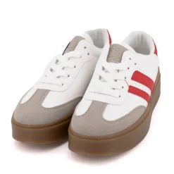 Clearance Baskets à semelle gomme sterna double bandes Femme Femme Baskets, Sneakers