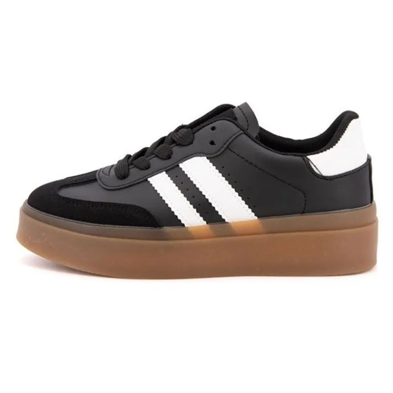 Hot Baskets à semelle gomme sterna double bandes Femme Femme Baskets, Sneakers