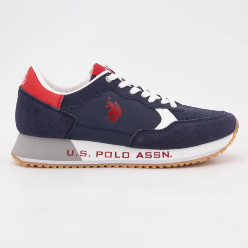 Online Baskets Aster bi color marine rouge lacets blancs Homme Homme Baskets, Sneakers