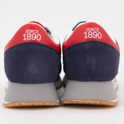 Online Baskets Aster bi color marine rouge lacets blancs Homme Homme Baskets, Sneakers