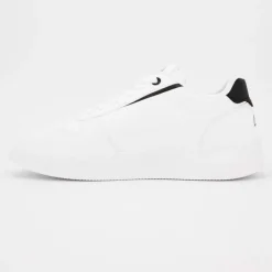 Sale Baskets avec lacets semelle épaisse logo imprimé bleu marine Homme Homme Baskets, Sneakers