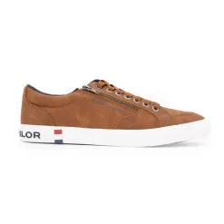 Online Baskets basses avec zip couleur cognac Homme Homme Baskets, Sneakers