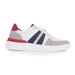 Online Baskets basses bleu rouge à lacets Homme Homme Baskets, Sneakers