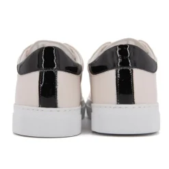 Sale Baskets basses cuir lisse Linda blanc Femme Femme Baskets, Sneakers