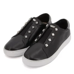 Clearance Baskets basses cuir lisse Linda blanc Femme Femme Baskets, Sneakers