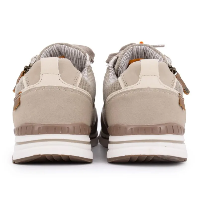 New Baskets basses en toile avec fermeture éclair tissu chiné Homme Homme Baskets, Sneakers