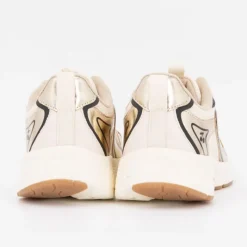 Hot Baskets basses gold toile avec lacets à motifs Femme Femme Baskets, Sneakers