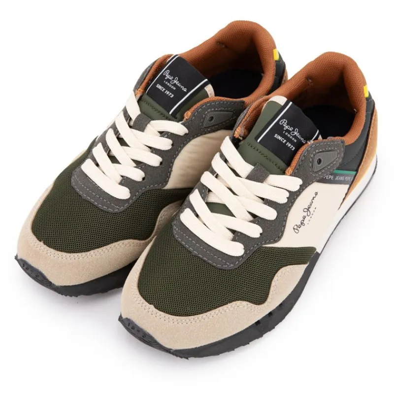 New Baskets basses London park avec lacets semelle colorée Enfant Enfant Chaussures Fille|Chaussures Garçon