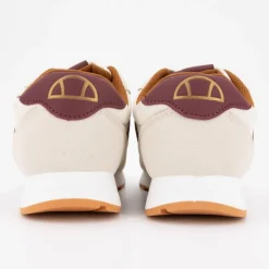 Baskets beige à lacets avec empiècement coloré semelle crantée Femme Femme Baskets, Sneakers