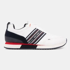 Online Baskets hes à lacets avec bandes bleu touche de rouge marine Homme Homme Baskets, Sneakers