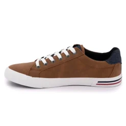 Best Baskets blanches en toile liseré bleu et rouge Homme Homme Baskets, Sneakers