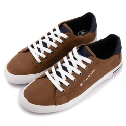 Best Baskets blanches en toile liseré bleu et rouge Homme Homme Baskets, Sneakers