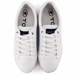 Hot Baskets hes en toile liseré bleu et rouge Homme Homme Baskets, Sneakers