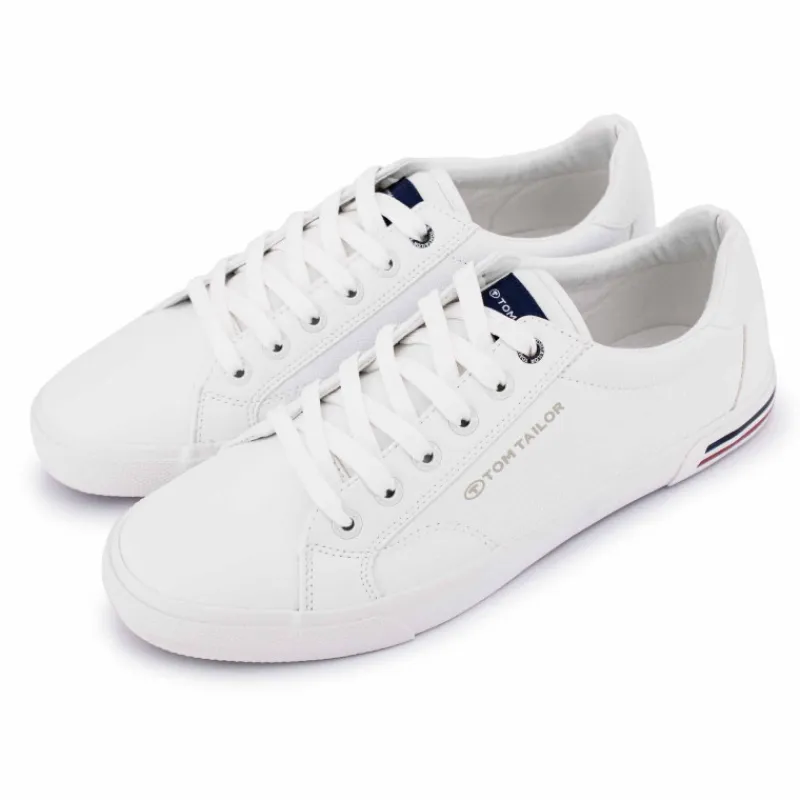 Hot Baskets hes en toile liseré bleu et rouge Homme Homme Baskets, Sneakers
