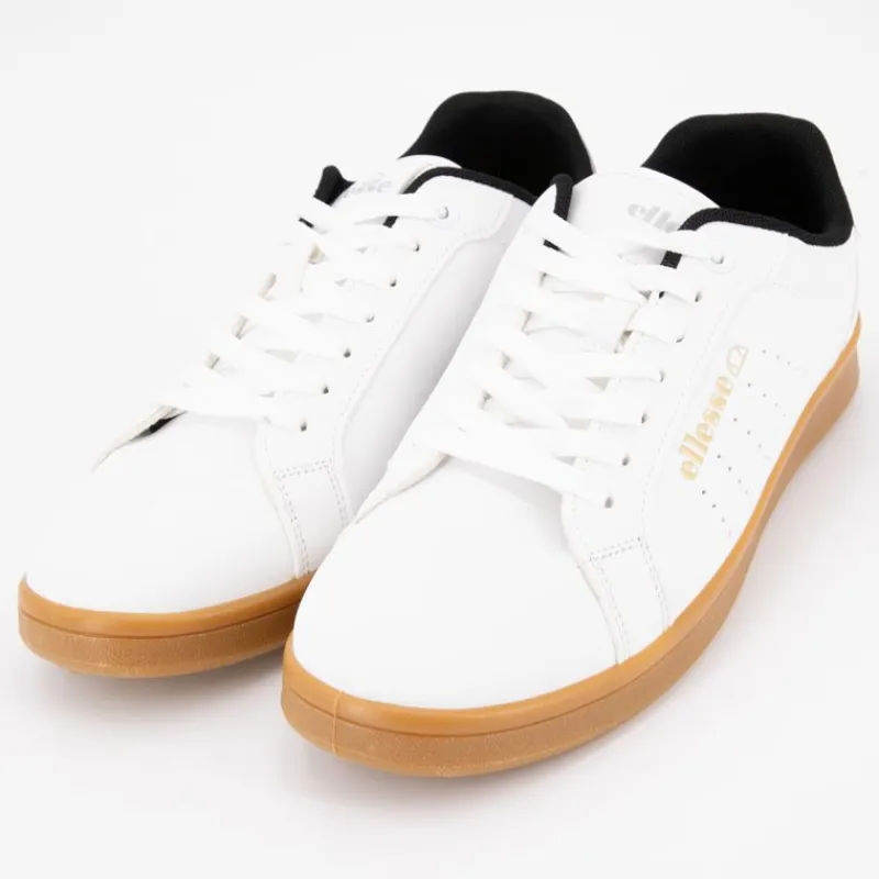 Sale Baskets blanches semelle gomme intérieur noir Homme Homme Baskets, Sneakers