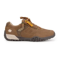 New Baskets cognac zippée avec lacets Homme Homme Baskets, Sneakers