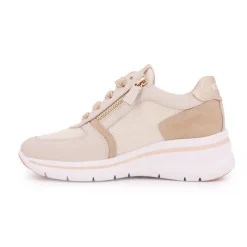 Online Baskets compensées cuir nuances de semelle épaisse blanche Femme sportwear Femme Baskets, Sneakers