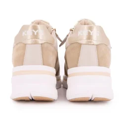 Online Baskets compensées cuir nuances de semelle épaisse blanche Femme sportwear Femme Baskets, Sneakers