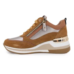 Sale Baskets cuir compensées semelle contrastée Femme Femme Baskets, Sneakers